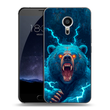Пластиковый чехол на Meizu Pro 5 с принтом Медведь