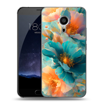 Пластиковый чехол на Meizu Pro 5 с принтом Цветы