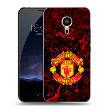 Пластиковый чехол на Meizu Pro 5 с принтом Manchester United