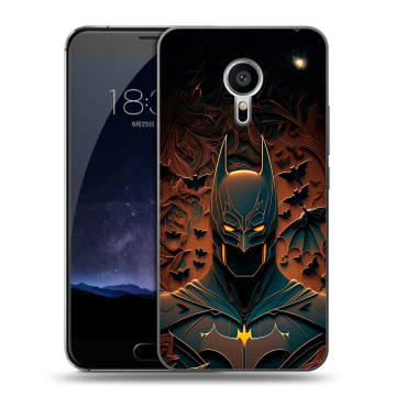 Пластиковый чехол на Meizu Pro 5 с принтом Batman Бэтмен