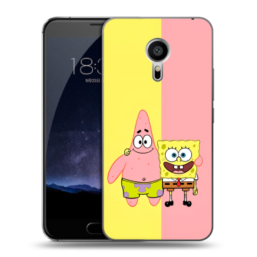 Пластиковый чехол на Meizu Pro 5 с принтом Спанч боб Спанчбоб