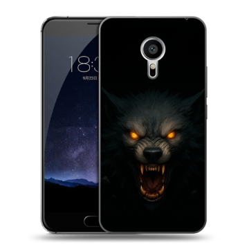 Пластиковый чехол на Meizu Pro 5 с принтом Волк
