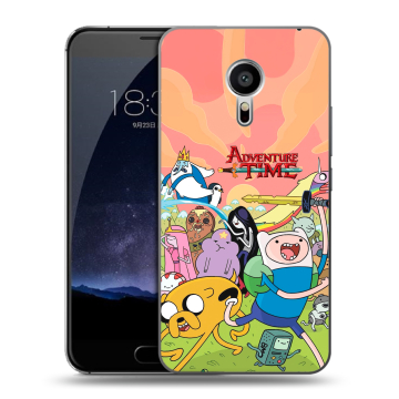 Пластиковый чехол на Meizu Pro 5 с принтом Adventure time Время приключений
