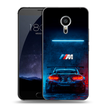 Пластиковый чехол на Meizu Pro 5 с принтом BMW БМВ