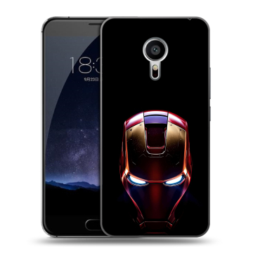 Пластиковый чехол на Meizu Pro 5 с принтом IronMan Железный человек