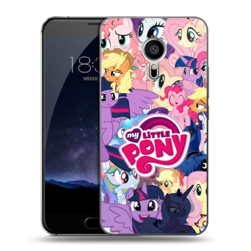 Пластиковый чехол на Meizu Pro 5 с принтом My little pony Дружба чудо