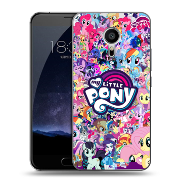 Пластиковый чехол на Meizu Pro 5 с принтом My little pony Дружба чудо