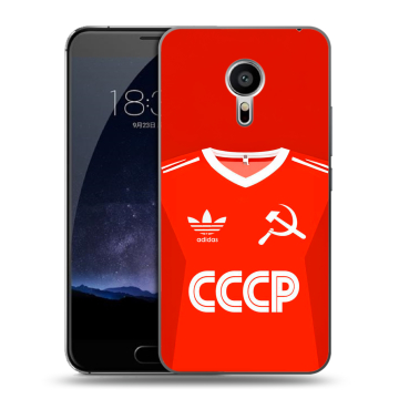 Пластиковый чехол на Meizu Pro 5 с принтом Флаг Герб СССР
