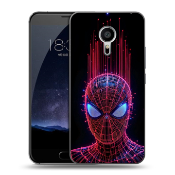 Пластиковый чехол на Meizu Pro 5 с принтом Spiderman Человек паук