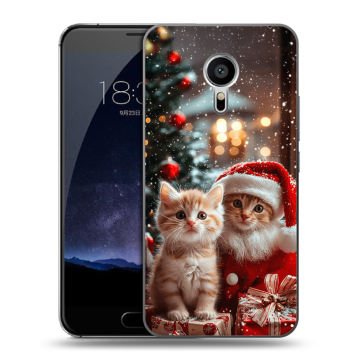 Пластиковый чехол на Meizu Pro 5 с принтом Новый год