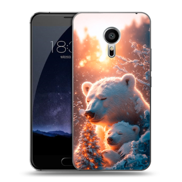 Пластиковый чехол на Meizu Pro 5 с принтом Новый год