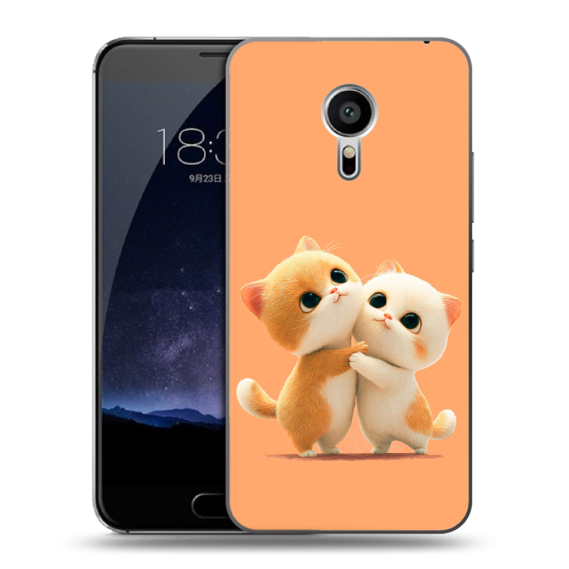 Пластиковый чехол на Meizu Pro 5 с принтом Милые котики Пластиковый чехол на Meizu Pro 5 с принтом Милые котики