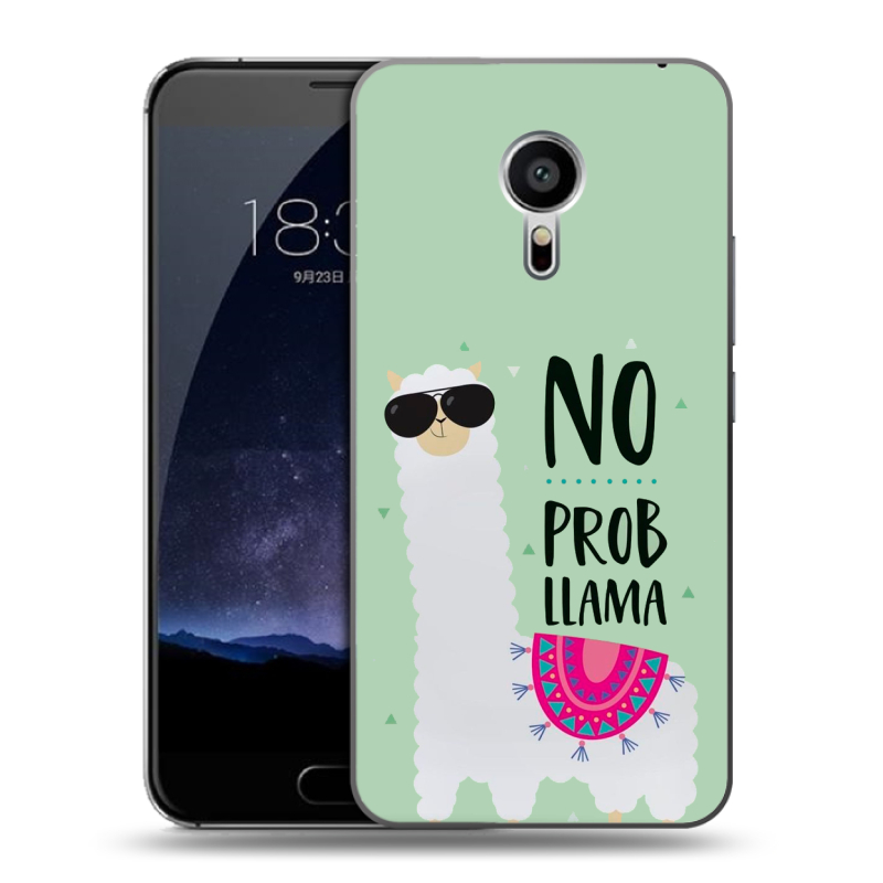 Пластиковый чехол на Meizu Pro 5 с принтом Лама Пластиковый чехол на Meizu Pro 5 с принтом Лама