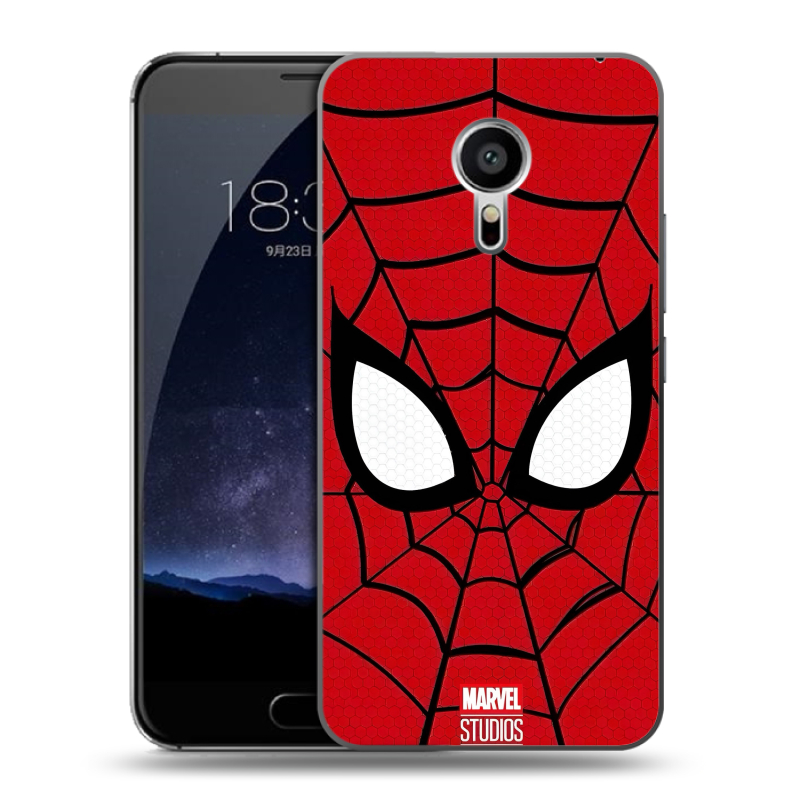 Пластиковый чехол на Meizu Pro 5 с принтом человек паук spiderman Пластиковый чехол на Meizu Pro 5 с принтом человек паук spiderman