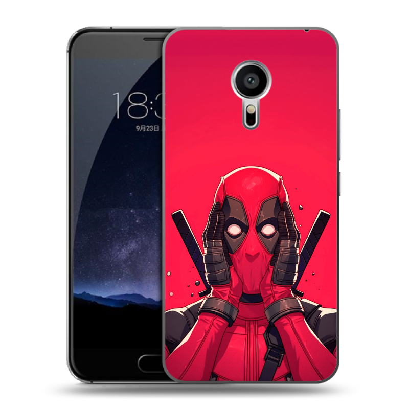 Пластиковый чехол на Meizu Pro 5 с принтом Дедпул Deadpool Пластиковый чехол на Meizu Pro 5 с принтом Дедпул Deadpool