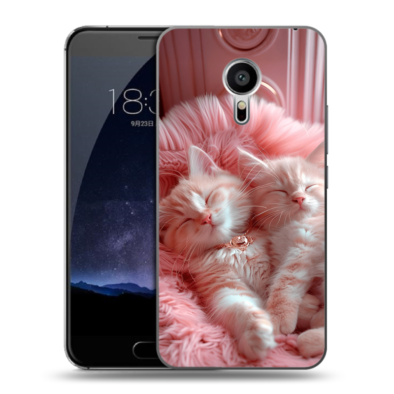 Пластиковый чехол на Meizu Pro 5 с принтом котята котики Пластиковый чехол на Meizu Pro 5 с принтом котята котики
