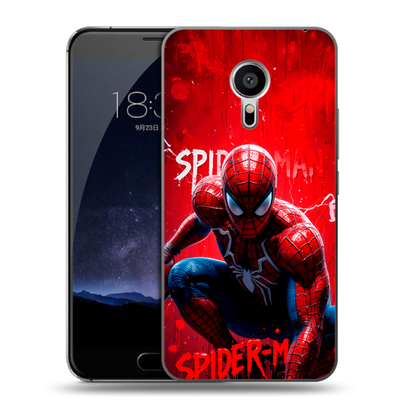 Пластиковый чехол на Meizu Pro 5 с принтом Spiderman Человек паук Пластиковый чехол на Meizu Pro 5 с принтом Spiderman Человек паук