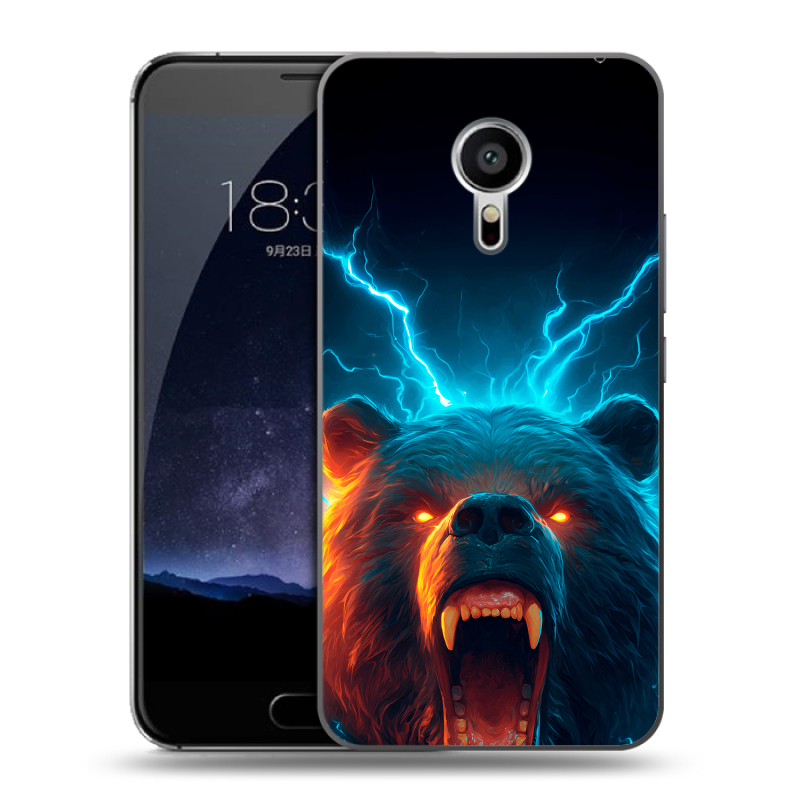 Пластиковый чехол на Meizu Pro 5 с принтом Медведь Пластиковый чехол на Meizu Pro 5 с принтом Медведь