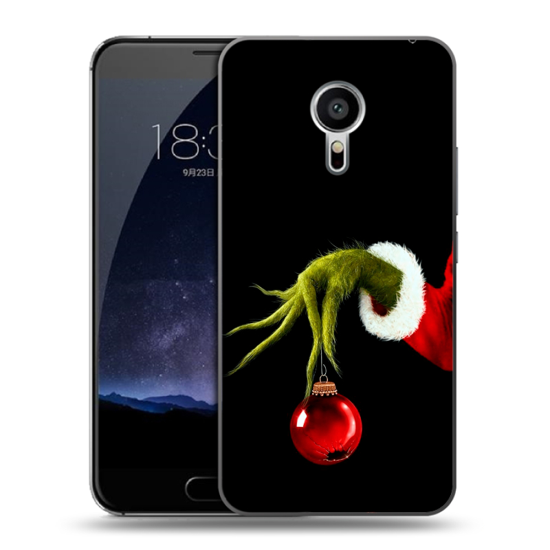 Пластиковый чехол на Meizu Pro 5 с принтом Новый год Гринч Пластиковый чехол на Meizu Pro 5 с принтом Новый год Гринч
