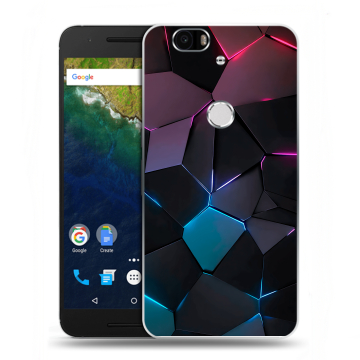Силиконовый чехол на Google Huawei Nexus 6P с принтом Геометрия неона Силиконовый чехол на Google Huawei Nexus 6P с принтом Геометрия неона