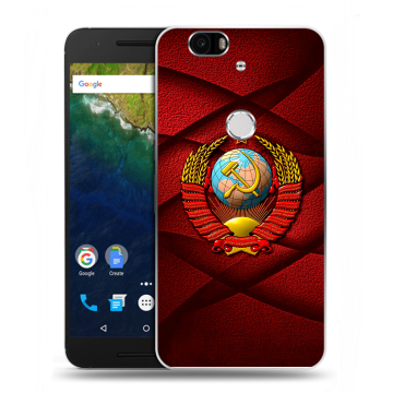 Силиконовый чехол на Google Huawei Nexus 6P с принтом Герб СССР Силиконовый чехол на Google Huawei Nexus 6P с принтом Герб СССР