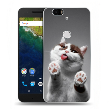 Силиконовый чехол на Google Huawei Nexus 6P с принтом Коты Силиконовый чехол на Google Huawei Nexus 6P с принтом Коты