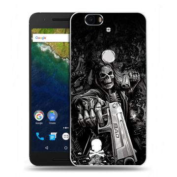 Силиконовый чехол на Google Huawei Nexus 6P с принтом Скелет Силиконовый чехол на Google Huawei Nexus 6P с принтом Скелет