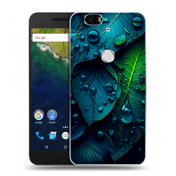 Силиконовый чехол на Google Huawei Nexus 6P с принтом Листья Силиконовый чехол на Google Huawei Nexus 6P с принтом Листья