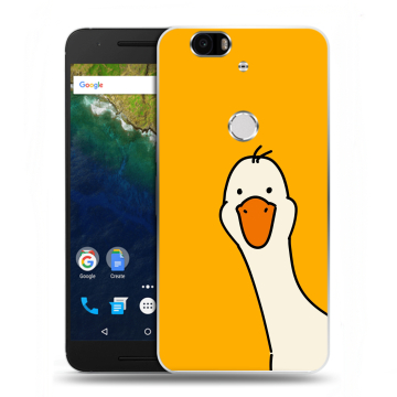 Силиконовый чехол на Google Huawei Nexus 6P с принтом Утка