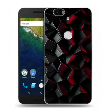 Силиконовый чехол на Google Huawei Nexus 6P с принтом Абстракция