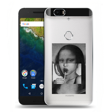 Силиконовый чехол на Google Huawei Nexus 6P с принтом Мона Лиза Силиконовый чехол на Google Huawei Nexus 6P с принтом Мона Лиза