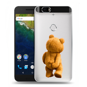 Силиконовый чехол на Google Huawei Nexus 6P с принтом Медведь Силиконовый чехол на Google Huawei Nexus 6P с принтом Медведь
