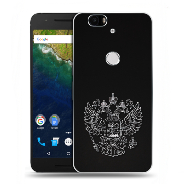 Силиконовый чехол на Google Huawei Nexus 6P с принтом Герб России Силиконовый чехол на Google Huawei Nexus 6P с принтом Герб России