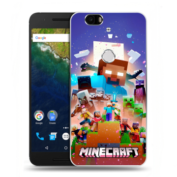 Силиконовый чехол на Google Huawei Nexus 6P с принтом Майнкрафт Minecraft Силиконовый чехол на Google Huawei Nexus 6P с принтом Майнкрафт Minecraft
