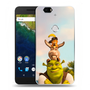 Силиконовый чехол на Google Huawei Nexus 6P с принтом Шрек Shrek Силиконовый чехол на Google Huawei Nexus 6P с принтом Шрек Shrek