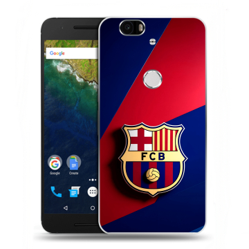 Силиконовый чехол на Google Huawei Nexus 6P с принтом Барселона Barcelona