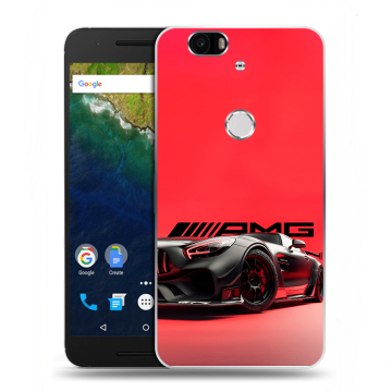 Силиконовый чехол на Google Huawei Nexus 6P с принтом Мерседес Mercedes AMG Силиконовый чехол на Google Huawei Nexus 6P с принтом Мерседес Mercedes AMG