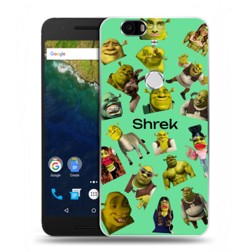 Силиконовый чехол на Google Huawei Nexus 6P с принтом Шрек Shrek Силиконовый чехол на Google Huawei Nexus 6P с принтом Шрек Shrek
