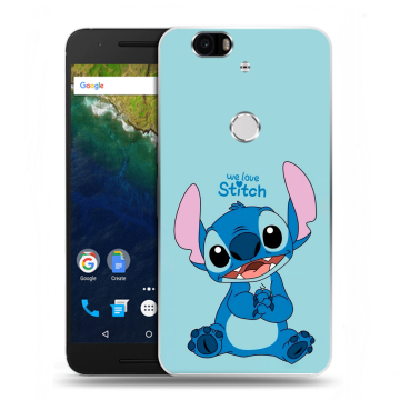 Силиконовый чехол на Google Huawei Nexus 6P с принтом Лило и Стич Силиконовый чехол на Google Huawei Nexus 6P с принтом Лило и Стич