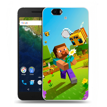 Силиконовый чехол на Google Huawei Nexus 6P с принтом Майнкрафт Minecraft Силиконовый чехол на Google Huawei Nexus 6P с принтом Майнкрафт Minecraft