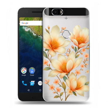 Силиконовый чехол на Google Huawei Nexus 6P с принтом Цветы Силиконовый чехол на Google Huawei Nexus 6P с принтом Цветы
