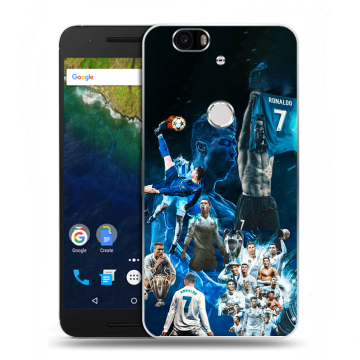 Силиконовый чехол на Google Huawei Nexus 6P с принтом Реал Роналдо Силиконовый чехол на Google Huawei Nexus 6P с принтом Реал Роналдо