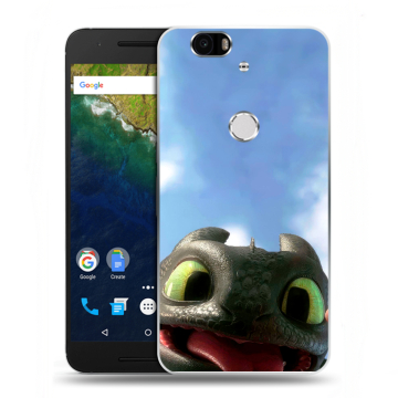 Силиконовый чехол на Google Huawei Nexus 6P с принтом Как приручить дракона