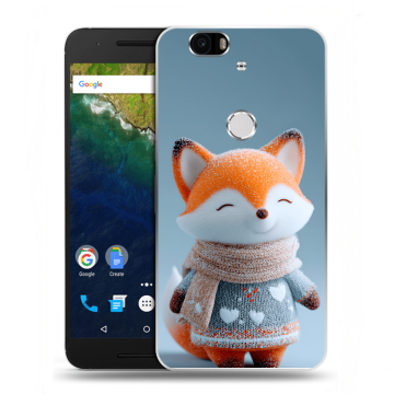 Силиконовый чехол на Google Huawei Nexus 6P с принтом Лиса Силиконовый чехол на Google Huawei Nexus 6P с принтом Лиса