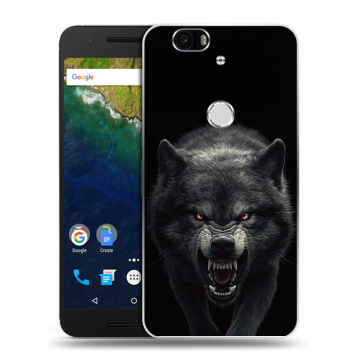 Силиконовый чехол на Google Huawei Nexus 6P с принтом Волк Силиконовый чехол на Google Huawei Nexus 6P с принтом Волк