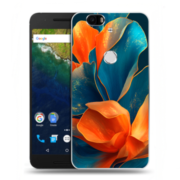 Силиконовый чехол на Google Huawei Nexus 6P с принтом Цветы Силиконовый чехол на Google Huawei Nexus 6P с принтом Цветы