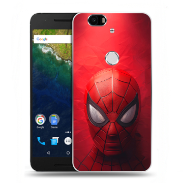 Силиконовый чехол на Google Huawei Nexus 6P с принтом Spiderman Человек паук