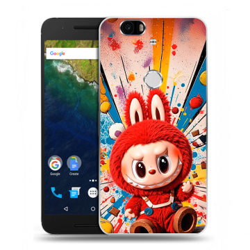 Силиконовый чехол на Google Huawei Nexus 6P с принтом Labubu Лабубу