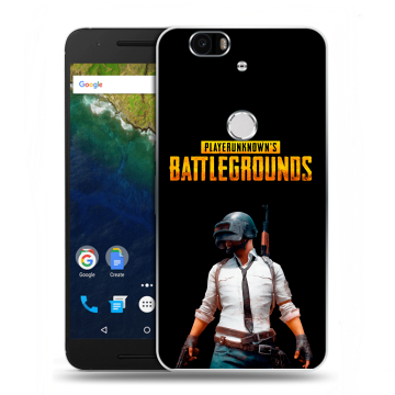 Силиконовый чехол на Google Huawei Nexus 6P с принтом PUGB ПАГБ