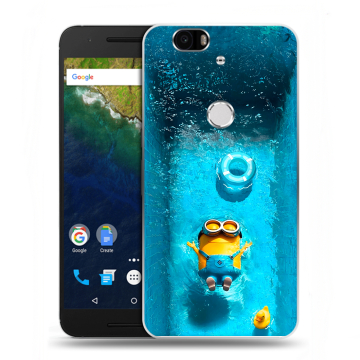 Силиконовый чехол на Google Huawei Nexus 6P с принтом Миньоны Силиконовый чехол на Google Huawei Nexus 6P с принтом Миньоны